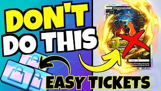 DONT WASTE CARDS EASY SHOP TICKETS amp EVENT PSA Pokemon TCG Pocket [upl. by Aseel724]