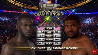 UFC 135 JON JONES VS RAMPAGE JACKSON  Jones first title defense [upl. by Platt]