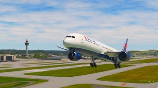 Delta 787 Dreamliner LANDING at Pittsburgh Airport MUST WATCH [upl. by Ssidnak55]