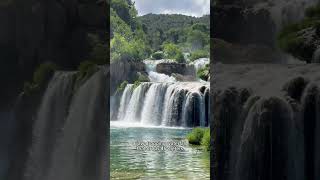 Exploring the Stunning Waterfalls of Krka National Park 🌊 travel shorts [upl. by Nawj806]