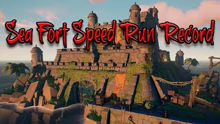 Sea of Thieves Sea Fort Raid Speedrun Solo Record 31764 [upl. by Ettenahc]