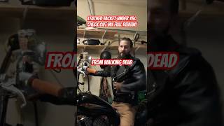 Leather Jacket Under 150 Amazon Full Review Attached leatherjacket ridingjacket walkingdead [upl. by Aday]