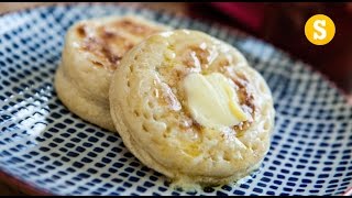 British Crumpets and Strawberry Jam Recipe [upl. by Jonina615]