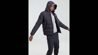 NAPAPIJRI Anders Padded Jacket Hooded Shiny Black Men  JD Sports [upl. by Myna242]