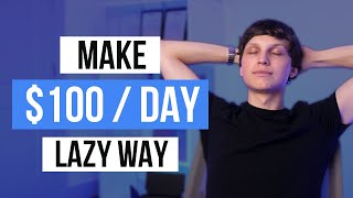 Laziest Way to Make Money Online For Beginners 100day [upl. by Lladnarc]