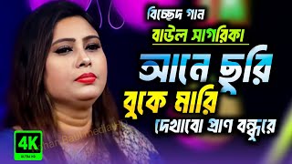 আনে ছুরি বুকে মারি দেখাবো প্রাণ বন্ধুরে সাগরিকা সরকার বিচ্ছেদ গান  new Baul song Sagarika Sarkar [upl. by Woolson291]