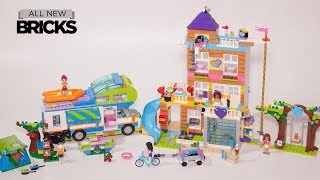 Lego Friends 41340 Friendship House with Mias Camper Van Lego Speed Build [upl. by Inavoy]