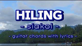 Hiling siakol guitar chords with lyrics [upl. by Hallutama]