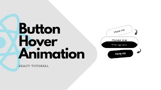 Button Hover Animation in React  React Tutorial  Dipesh Rai [upl. by Esialb]