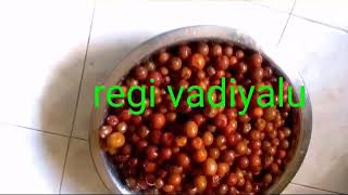 Regi Pandu vadiyalu season fruit regi pandusooo Tasty and enjoying this recipe [upl. by Olenolin374]