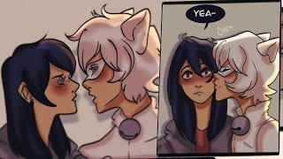 Chat Blanc x Marinette Miraculous Ladybug Comic Dub Movie [upl. by Melas]