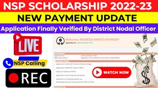 NSP Scholarship 202223 Payment Update  Live Call Recordig  Payment Date FreshRenewal Students [upl. by Anaud84]