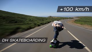 100 kmh downhill skateboarding run  UBruns [upl. by Aisats]