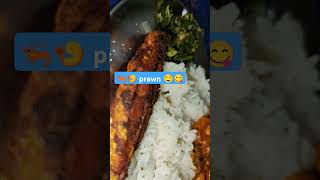 Prawn thokku and spinach fish fry very yummy வாங்க சாப்பிடலாம் [upl. by Meece]