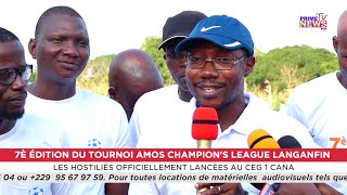 7ème édition du tournoi Amos Champion’s league Langanfin Le CEG 1 Cana accueille les festivités [upl. by Carley]