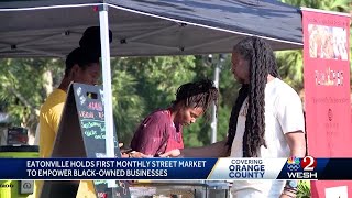 Eatonville holds first monthly street market to empower Blackowned businesses [upl. by Eirual309]