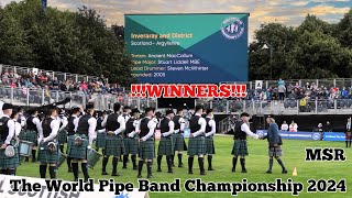 Inveraray amp District PB  Grade 1 MSR  World Pipe Band Championship 2024 [upl. by Ninetta]