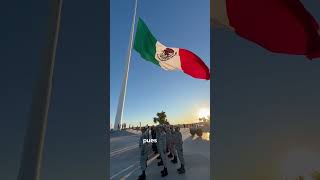 Izamiento de nuestra bandera ascensos del Ejército Mexicano [upl. by Eylrac]