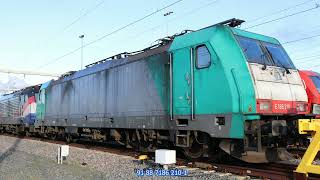 Rotterdam Maasvlakte WestWest Trains 20211225 Slide show [upl. by Bobette]