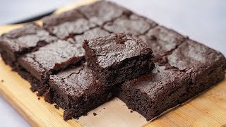 No Egg No Oven Fudgy Brownie Recipe  Eggless Brownie Recipe Without Oven  Yummy [upl. by Body]