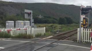 Fairbourne Station Level Crossing Gwynedd Thursday 01092016 [upl. by Jovi]