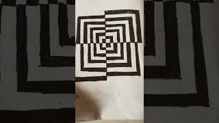 Illusion drawing for black and white Rate fort drawing [upl. by Nevs]