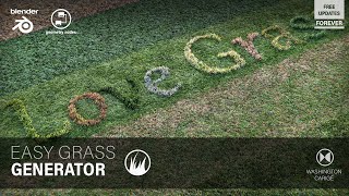 Easy Grass Generator V15 for Blender  Tutorial [upl. by Einuj784]