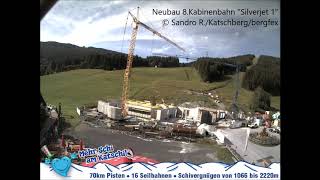 Timelapse Neubau quotSilverjet 1quot Seilbahn Katschberg [upl. by Mccahill]