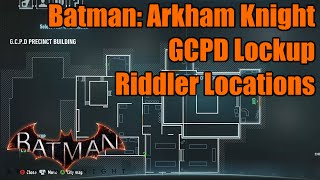 Batman Arkham Knight GCPD Riddler Trophies amp Riddles HD60 [upl. by Warchaw]