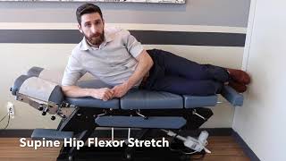 Supine Hip Flexor Stretch [upl. by Tamara]