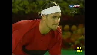 Roger Federer v Lleyton Hewitt Australian Open 2004 [upl. by Ardnasirhc]