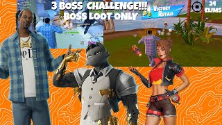 3 BOSS CHALLENGE I DO A INSANE CLUTCH [upl. by Nodnelg]