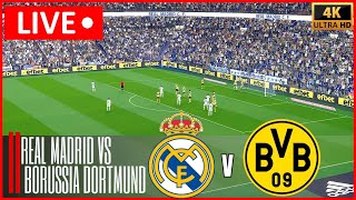 ⚽ Live Real Madrid vs Borussia Dortmund  UEFA Champions League 202425  Live Match Video Game [upl. by Najar]