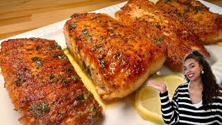 Easy Pan Seared Salmon Recipe  15 Minute Dinner [upl. by Enihpled556]