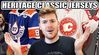 Reacting To The Edmonton Oilers And Calgary Flames Heritage Classic Jerseys [upl. by Pancho]