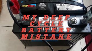 Dont Make this Mistake with Deep Cycle Batteries [upl. by Amalbena]