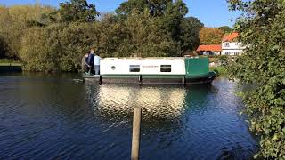 Houseboats at Wayford Bridge on the Norfolk Broads [upl. by Sevy]