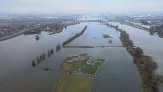 Hoog water Zutphen december 2023 [upl. by Ocicnarf123]