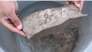 Soft Dirt Dipping Crumbling in Water ASMR [upl. by Naujd]