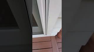 Use silicone lubricant to keep your sliding door moving freely [upl. by Aliakim]