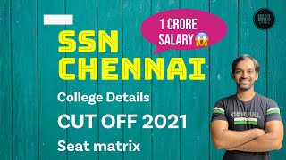 SSN College of Engineering cut off 2021  SSN College details 2022 [upl. by Ttemme301]