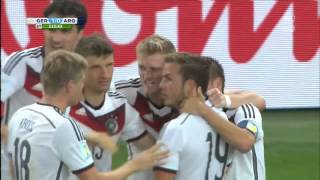 WM 2014 Finale DeutschlandArgentinien Tor Götze [upl. by Kowatch]