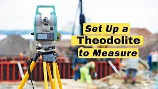 how to set up a theodolite instrument  Adjust Digital Theodolite  Temporary adjustment Theodolite [upl. by Jory]