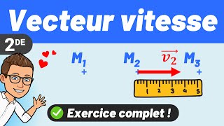 Le vecteur vitesse ✅ Exercice pour réviser  💪 Seconde  PhysiqueChimie [upl. by Aenad]