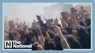 Students protest on campuses across Iran [upl. by Verene]