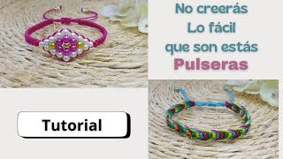 DIY No Creerás lo Facil que es Hacer Estas Pulsera Fast Mode [upl. by Lisabet]