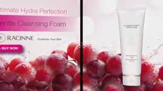 Best Facial Skin Cleanser by Racinne with Antioxidants  Grapeseed Oil amp Cactus Flower Extracts [upl. by Forkey]