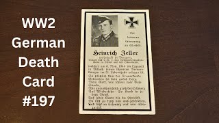 WW2 German Death Card 197 [upl. by Sonitnatsnok567]