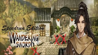 Wandering Sword SPEEDRUN ANY PRECIPICE END [upl. by Auqinaj]