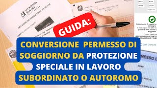 CONVERSIONE DA PERMESSO DI SOGGIORNO PER STUDIO A LAVORO [upl. by Ire341]